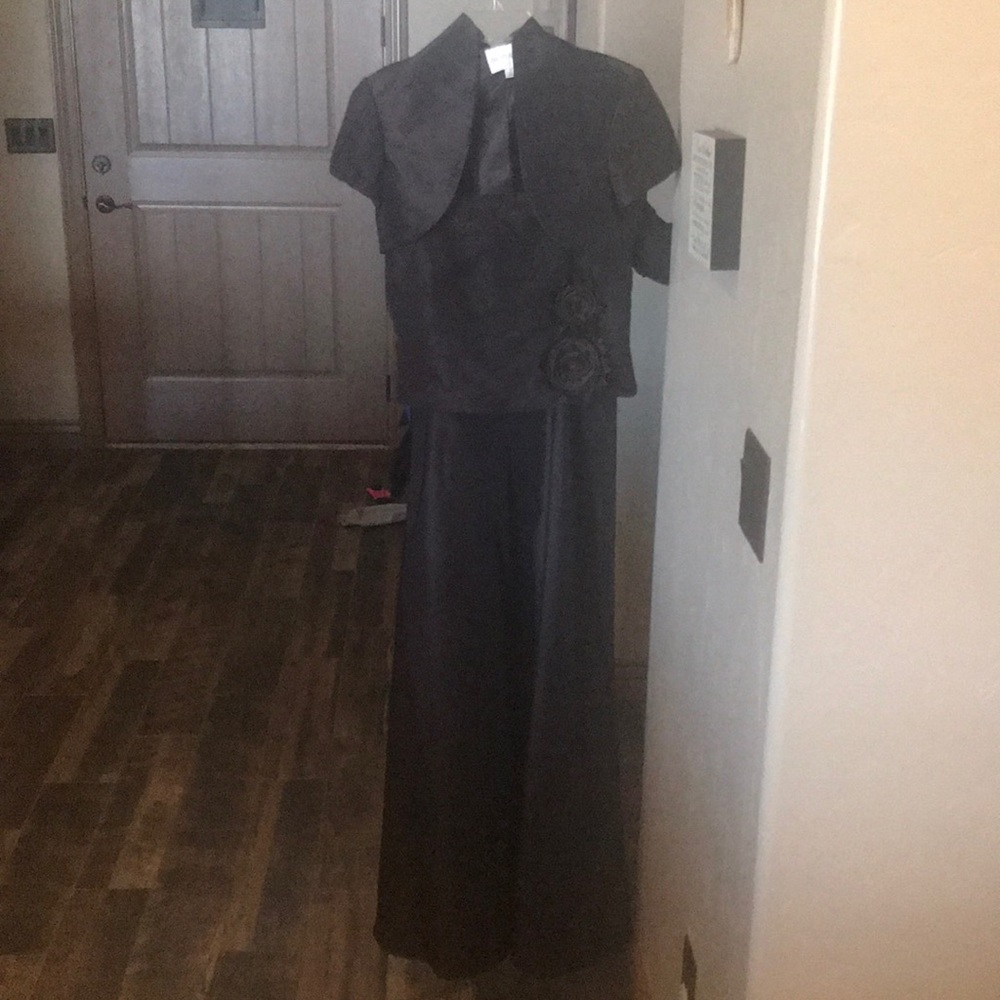 Brown mother of the bride dress